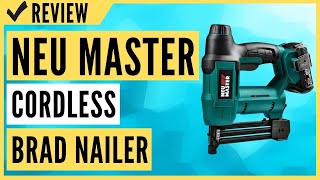 NEU MASTER NTC0023 Cordless Brad Nailer Review [upl. by Norm]