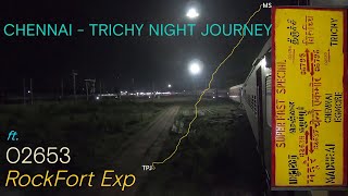 Chennai  Trichy Rockfort Express Journey  Crossing Night Trains in Chord Line [upl. by Cathie]