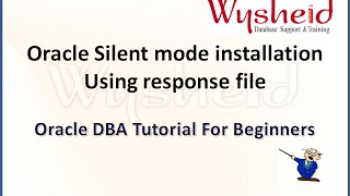 How to install Oracle RDBMS software in silent mode  Install Oracle using response file [upl. by Cicely495]