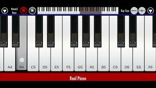 rivers flow in you by yiruma easy piano in real piano app  cover by ma [upl. by Nonna]