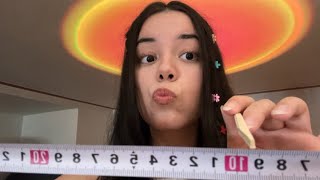 ASMR  Measuring your Face 🤓📏  Tiiiiiiingly✨ [upl. by Airetnahs]