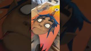 Custom Gorillaz longboard gorillaz art custom [upl. by Adierf]