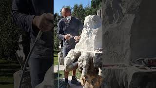 Creating a Stone Sculpture sculpting stonecarving art stoneart [upl. by Aivlis]