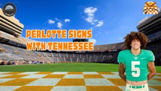 Perlotte Signs With Tennessee  Tennessee Vols Football Recruiting [upl. by Abrahams925]