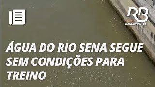 Qualidade da água do Rio Sena cancela treinos do triatlo novamente [upl. by Atims672]