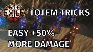 Path of Exile 312 Totem tricks that nobody uses  get 50 MORE DAMAGE without changing build [upl. by Campball]