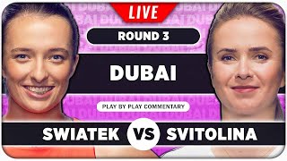 SWIATEK vs SVITOLINA • WTA Dubai Championships 2024 • LIVE Tennis PlaybyPlay Stream [upl. by Teirtza]