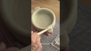 making hotpot out of airdry clay shorts short sculpting airdryclaycraft airdryclay clay [upl. by Hsur]