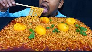 EGG 2X SPICY CURRENT NOODLES SOUP EATING CHALLENGE  SPICY FOOD CHALLENGE [upl. by Alam]