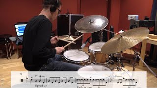 Tony Williams  Seven Steps to Heaven Live drum solo transcription by Alfio Laini [upl. by Orfield]