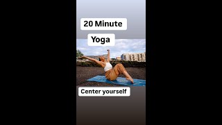 20 min Yoga Stretch How to center yourself [upl. by Bertasi]