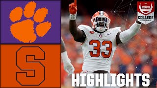 Clemson Tigers vs Syracuse Orange  Full Game Highlights [upl. by Natsyrk]