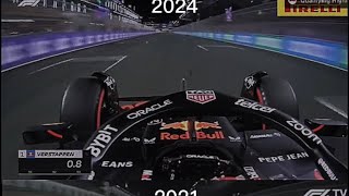 VERSTAPPEN Lap 2021 VS 2024 Saudi Grand Prix [upl. by Enajyram160]