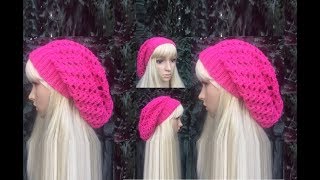 How to Crochet a Slouch Hat Pattern 447│by ThePatternFamily [upl. by Adas]