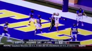 TheWizofOddscom Northern Iowa Wofford Bizarre TD [upl. by Kurtzman]