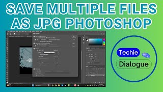 How to Save Multiple Files as JPG Photoshop [upl. by Wyne445]