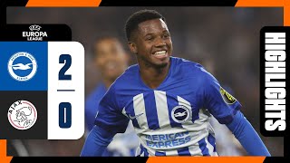 UEL Highlights Brighton 2 Ajax 0 [upl. by Nibas]