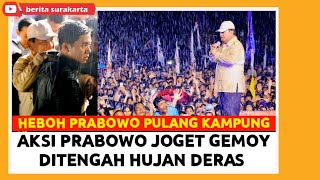 Pulang Kampung PRABOWO Disambut Luar Biasa  Nyanyi Bareng Jenderal WIRANTO Hibur Puluhan Ribu Warga [upl. by Fira]