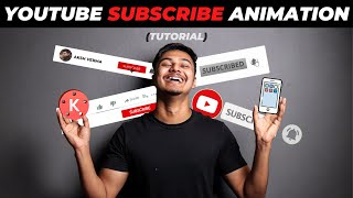 How To Make Subscribe Button Animation For YouTube Android amp iOS  Subscribe Intro Kaise Banaye [upl. by Eudosia]