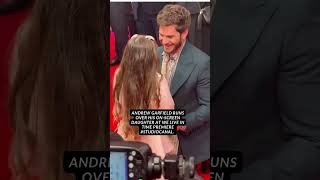 Andrew Garfield runs over his onscreen daughter at We Live in Time premiere studiocanal [upl. by Lebaron926]