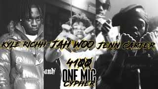 4100 ONE MIC CYPHER 2 KYLE RICHH JAH WOO JENN CARTER [upl. by Rees]