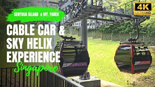 Singapore Sentosa Cable Car Experience  Sky Helix  Sentosa Island 2023 [upl. by Elyod257]