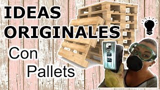 11 Manualidades Con PALLETS PASO A PASO  IDEAS CREATIVAS Y ORIGINALES PARA RECICLAR PALETS [upl. by Imuya389]