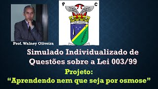 Questões da Lei 00399  RJU da Prefeitura de CastanhalPA 2024 c Walney Oliveira Simulado Resumo [upl. by Kisung]