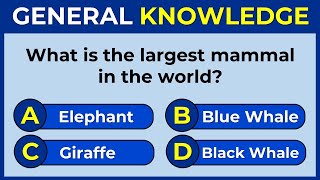 50 General Knowledge Questions How Good is Your General Knowledge challenge 3 [upl. by Adnalram]