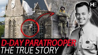 The DDay Paratrooper Hanging From The Church  SainteMèreÉglise  Normandy WW2 [upl. by Yelda]