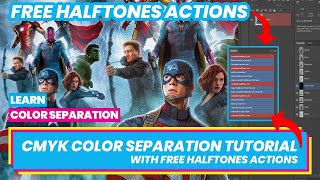 How to Do Spot Color Separation With Halftones in Photoshop for Screen Printing [upl. by Nalyad874]