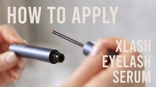 This is how you apply Xlash Eyelash Serum [upl. by Aihk949]