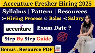 How To Prepare for Accenture Exam 2025  Exam Pattern  Role  Salary accentureexamquestions job [upl. by Thury]