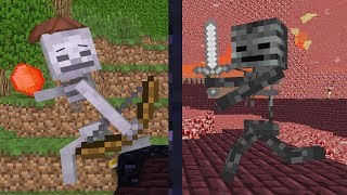 Skeletons Life 2  Minecraft Animation [upl. by Aniehs]