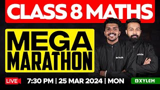 Class 8 Maths  MEGA MARATHON‼️  Xylem Class 8 [upl. by Talanta]