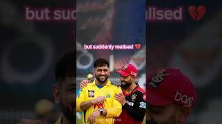 One last time mahirat 💛❤️shorts sg msdhoni viratkohli [upl. by Fernando]