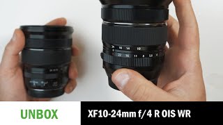 Unboxing and 1st Look Fujifilm XF 1024mm f4 R OIS WR Finally WR [upl. by Mulvihill]