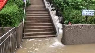 Unwetter im Freibad Neuenhof 01062018 [upl. by Ailekahs902]