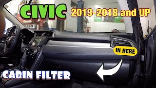 How to replace cabin filter on 2018 Honda Civic [upl. by Honey]