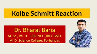 Kolbe Schmitt Reaction with mechanism and applications [upl. by Sausa840]