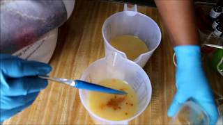 Making amp Unmolding Lemongrass amp Litsea Cubeba Soap Part 1 [upl. by Arhoz198]