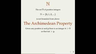 The Archimedean Property of Real Numbers the Concept [upl. by Gerianne]