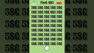 Spot GS5 in 4 sec eyetest maths numberpuzzle iq iqtest puzzle [upl. by Mitch]