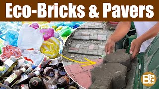 🟢 STEPS in making quality ecoBRICKS and PAVERS using crushed bottles and plastics ♻️ BTV Crafts [upl. by Anatol544]