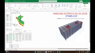 Análisis estático E0302018  Etabs V22 [upl. by Marisa]