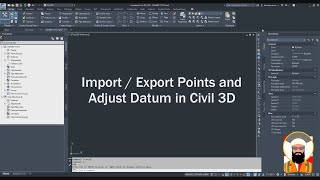 Surveying Import Export Points and Adjust Datum  Civil 3D [upl. by Nipahc]