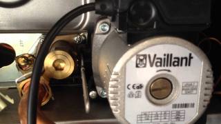 Vaillant Ecotec boiler variable speed pump knocking at high flameMOV [upl. by Eadahc]