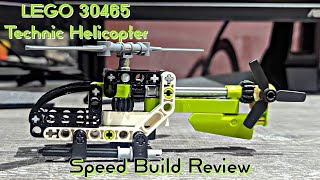 LEGO 30465 Technic Helicopter  LEGO Speed Build Review [upl. by Nodrog]