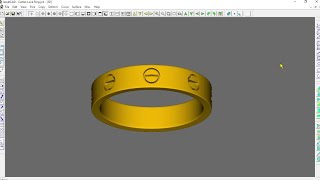 Cartier Love Ring in JewelCAD [upl. by Ivatts896]