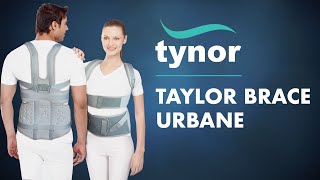 How to wear Tynor Taylor Brace Urbane full support amp immobilization of thoraciclumbarsacral spine [upl. by Ahtabat886]